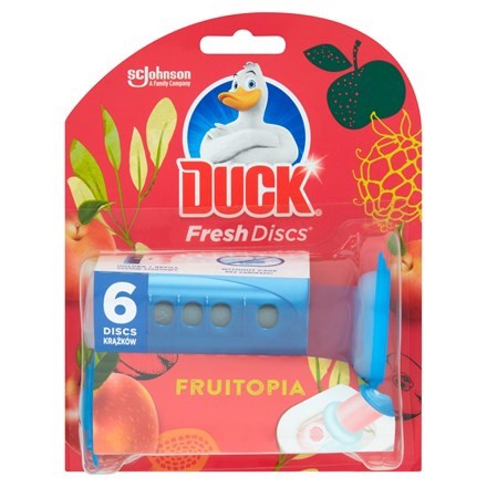 Duck Fresh Discs Fruitopia 36ml/červený | Čistící, dezinf.prostř., dezodoranty - Přípravky na WC - Závěsy na WC a pissoárové kostky Duck Fresh Discs Fruitopia 36ml/červený | Čistící, dezinf.prostř., dezodoranty - Přípravky na WC - Závěsy na WC a pissoárové kostky